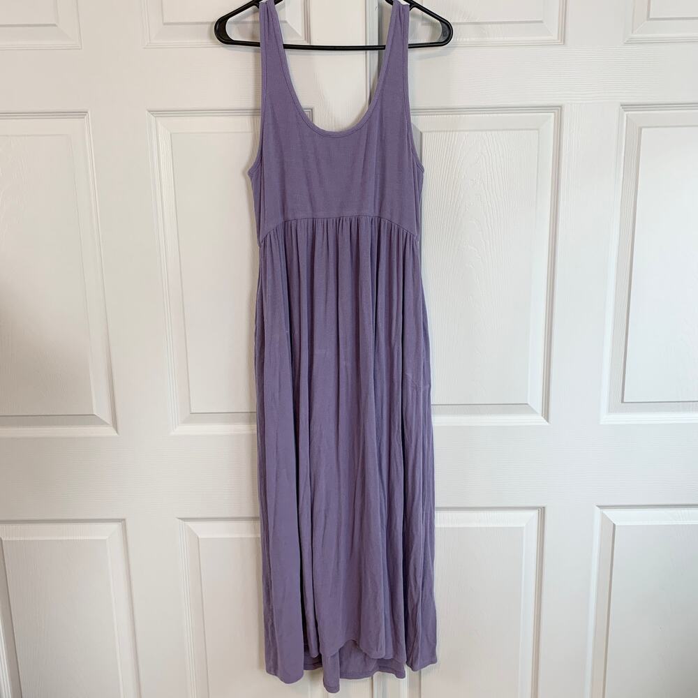 Hatch The Softest Rib Maternity Postpartum Snap Front Nursing Tank Midi Dress 3 - Picture 6 of 7